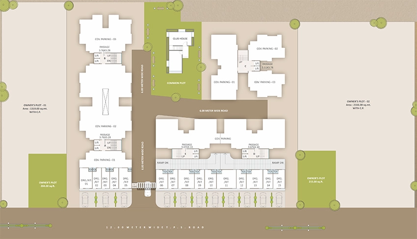 Master Plan of Commercial Darshanam Crest in Tarsali, Vadodara - Image 355199
