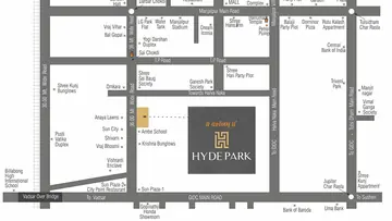 Location of Commercial Darshanam Hyde Park - Image 355221