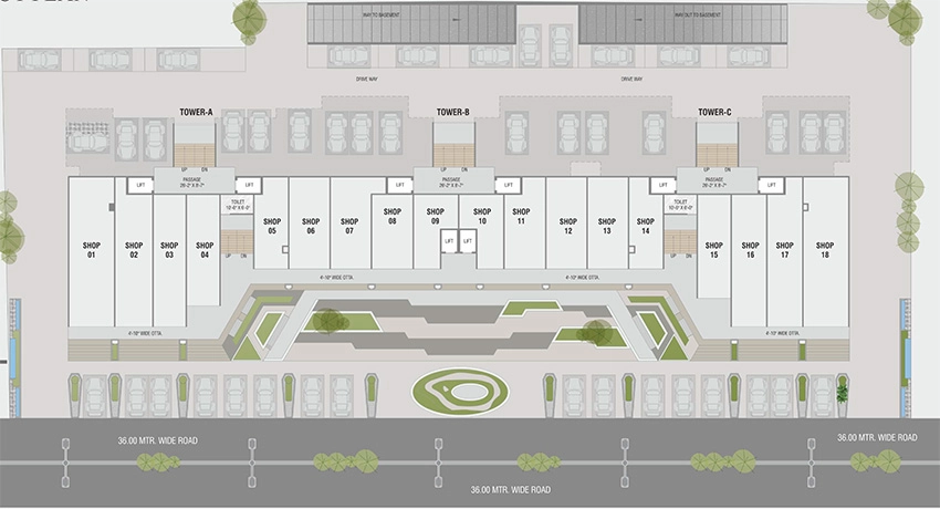 Master Plan of Commercial Darshanam Hyde Park in Manjalpur, Vadodara - Image 355222