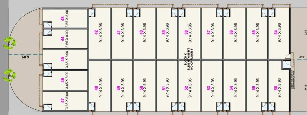 Floor Plan of Mahantam Industrial Park in Kathwada, Ahmedabad - Image 361217