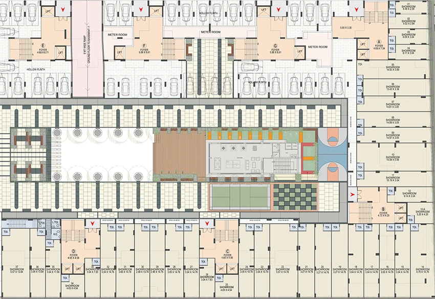 Floor Plan of Commercial Kavisha Aer in Shela, Ahmedabad - Image 343223