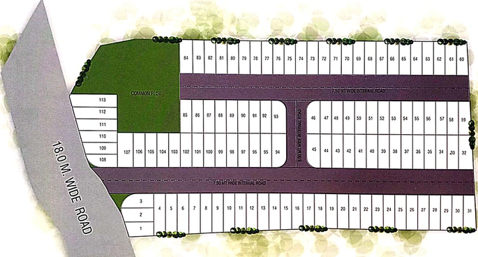 Master Plan of Bag E Fatima in Padra, Vadodara - Image 275093