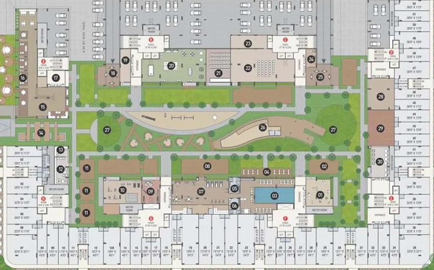 Floor Plan of Commercial Kavisha The Canvas in Bopal, Ahmedabad - Image 319088