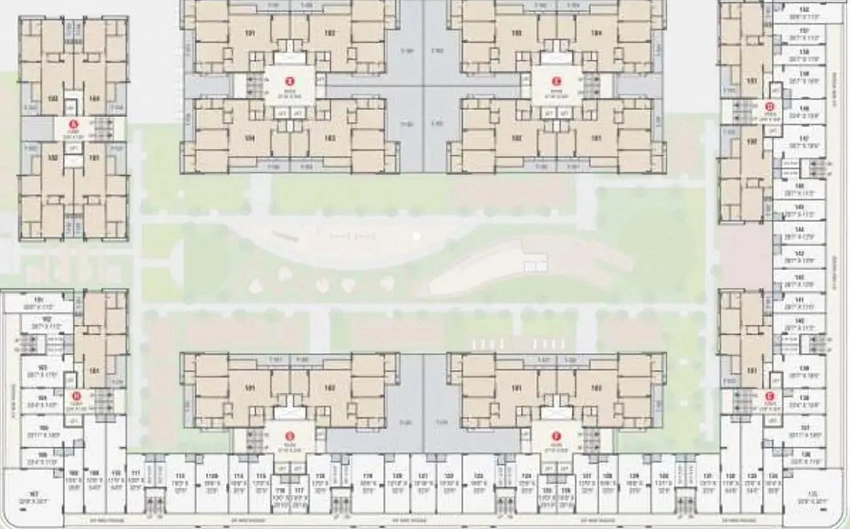 Floor Plan of Commercial Kavisha The Canvas in Bopal, Ahmedabad - Image 319087