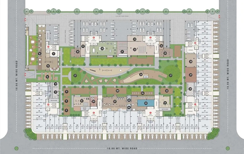 Master Plan of Commercial Kavisha The Canvas in Bopal, Ahmedabad - Image 319086