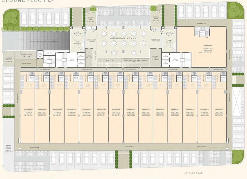 Master Plan of Commerical - Raamah Spectraa in Alkapuri, Vadodara - Image 356910