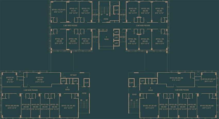 Floor Plan of The Offices By Hari Group in Sargasan, Gandhinagar - Image 341992
