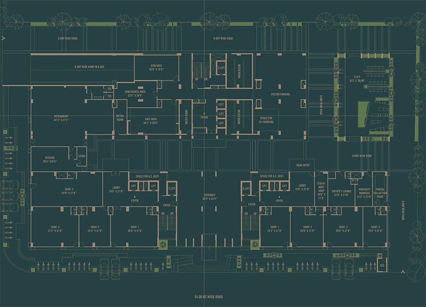 Master Plan of The Offices By Hari Group in Sargasan, Gandhinagar - Image 341991