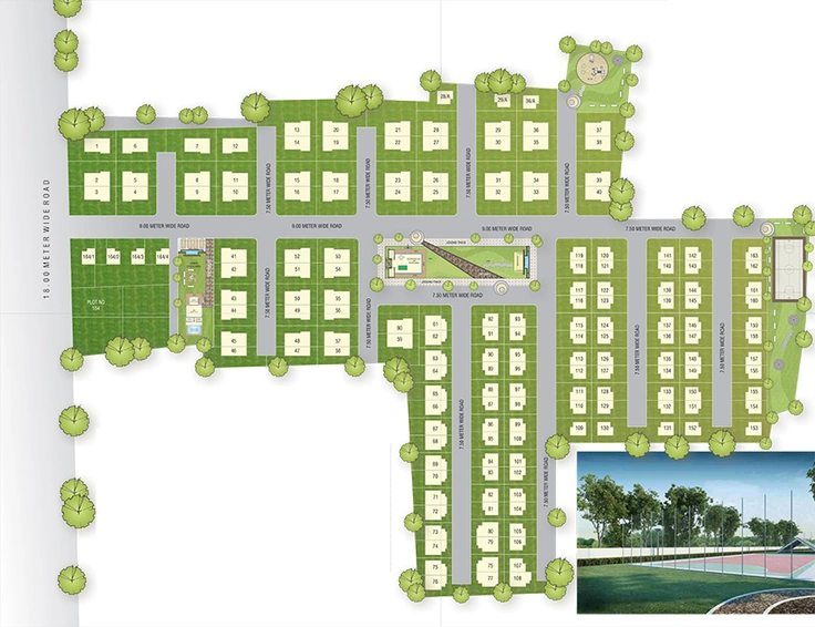 Master Plan of Classic County in Bhayli, Vadodara - Image 275344