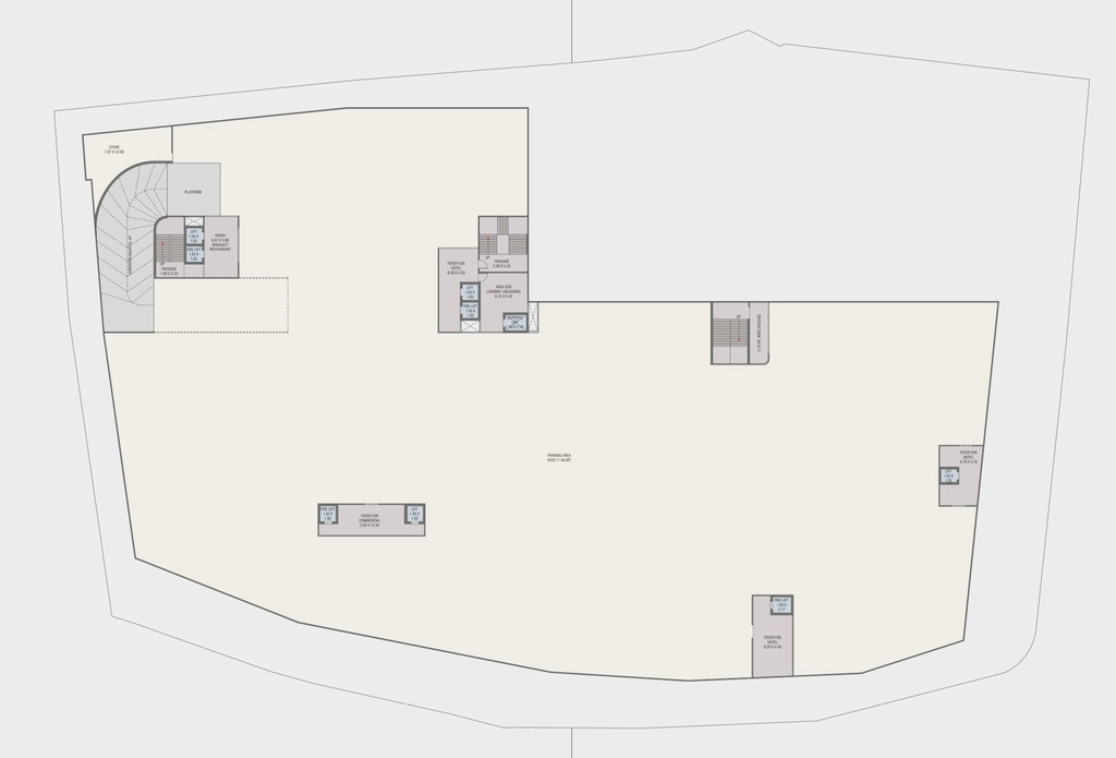 Master Plan of Commercial Kanha GJ Central in Alkapuri, Vadodara - Image 366025