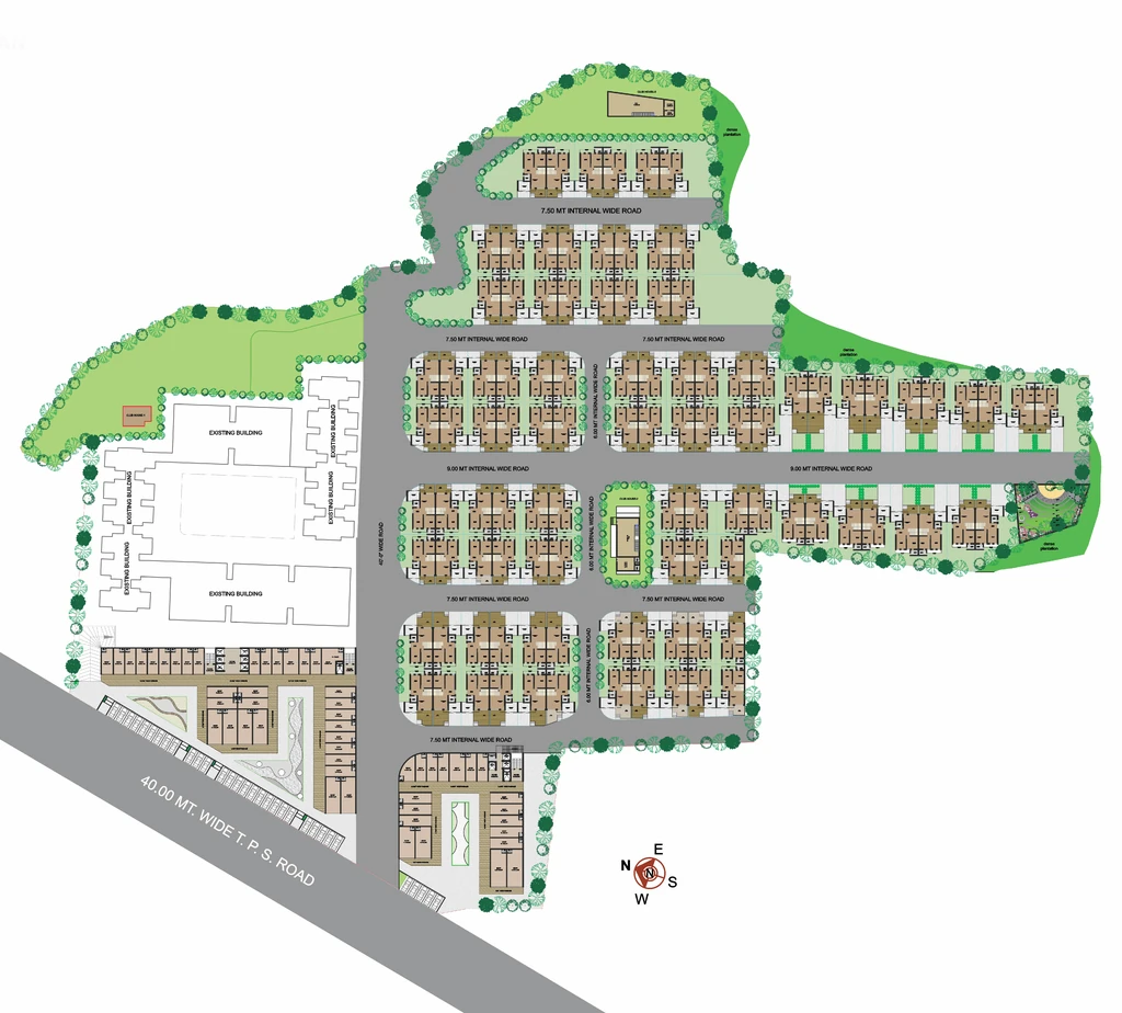 Master Plan of Commercial Sanvicasa 105 And Sanvi Retail Spaces in Tarsali, Vadodara - Image 366056