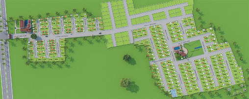 Master Plan of Earth Casa Green in Ajwa Road, Vadodara - Image 275352