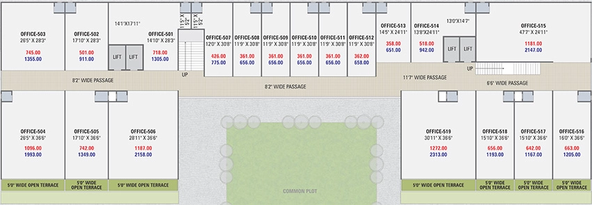 Floor Plan of Hilltown Impressa in Nikol, Ahmedabad - Image 342154