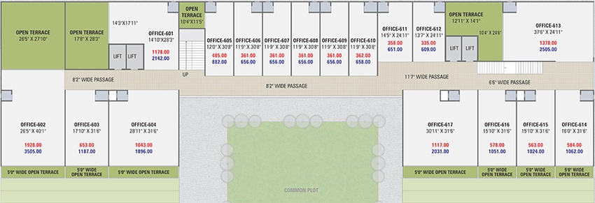 Floor Plan of Hilltown Impressa in Nikol, Ahmedabad - Image 342153