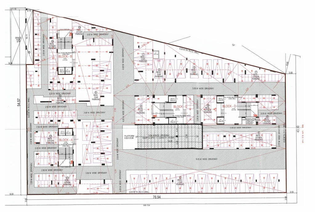 Master Plan of Commercial Swarnim Sun in South Bopal, Ahmedabad - Image 360259