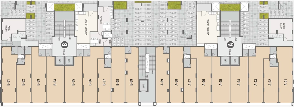 Floor Plan of Swarnim Sentossa in Gota, Ahmedabad - Image 320154