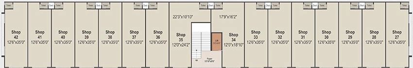 Floor Plan of Ambica Shiv Shakti Industrial Estate in Vatva, Ahmedabad - Image 342052