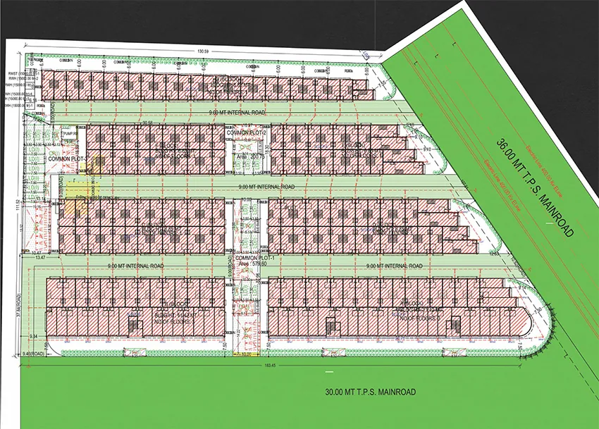 Master Plan of Ambica Shiv Shakti Industrial Estate in Vatva, Ahmedabad - Image 342049