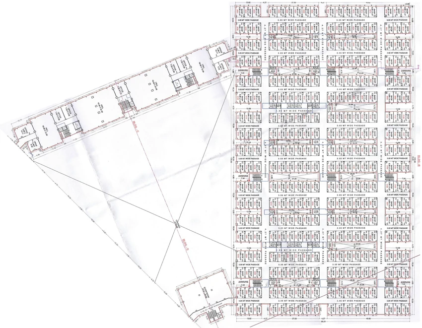 Floor Plan of DMD Radha Raman Textile Market Phase 2 in Saroli, Surat - Image 317262