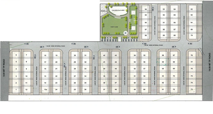 Master Plan of Gopal Residency in Pethapur, Gandhinagar - Image 274896