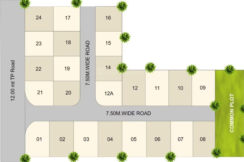 Master Plan of Brij Villa 1 in Adalaj, Gandhinagar - Image 274874