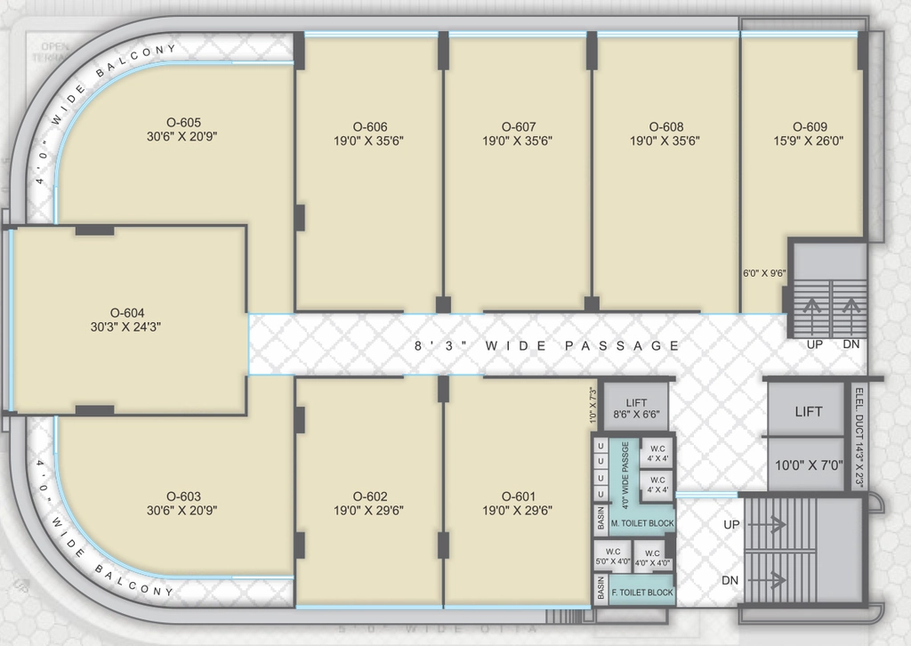 Floor Plan of Shivdhara Sarthana Business Hub in Nana Varachha, Surat - Image 357767