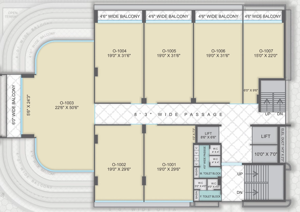 Floor Plan of Shivdhara Sarthana Business Hub in Nana Varachha, Surat - Image 357766