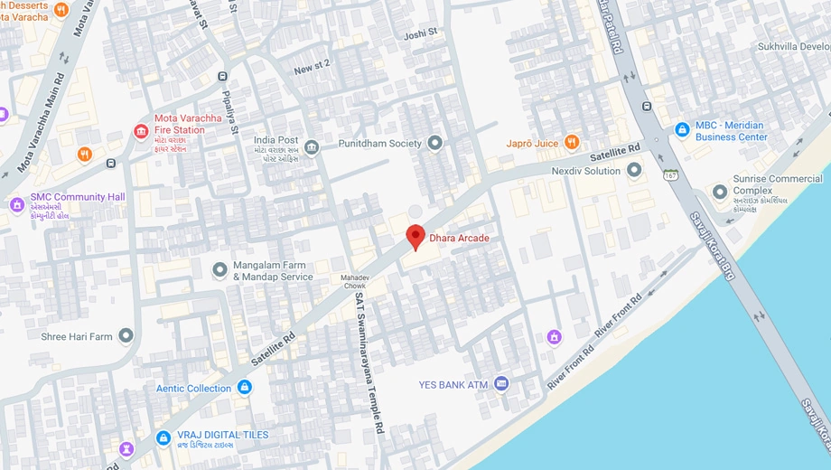 Location of Dhara Trade Center in Mota Varachha, Surat - Image 357564