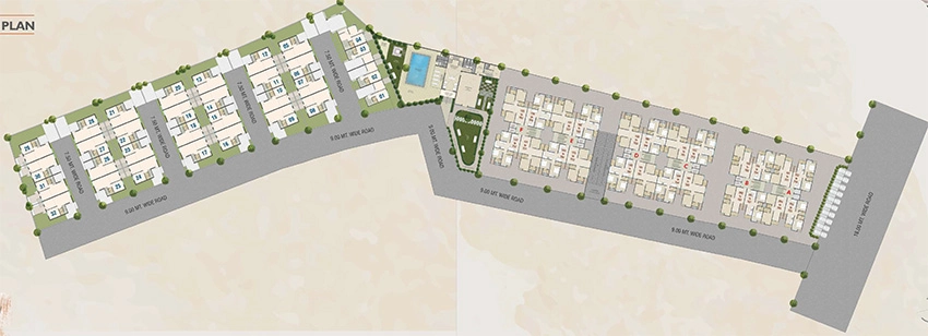 Floor Plan of Commercial Samruddhi Satvik in Tarsali, Vadodara - Image 356945