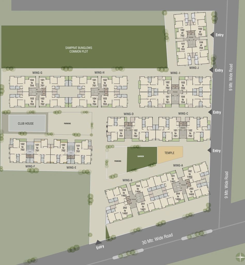 Master Plan of Commercial Aditya Landmark in Bhayli, Vadodara - Image 363797