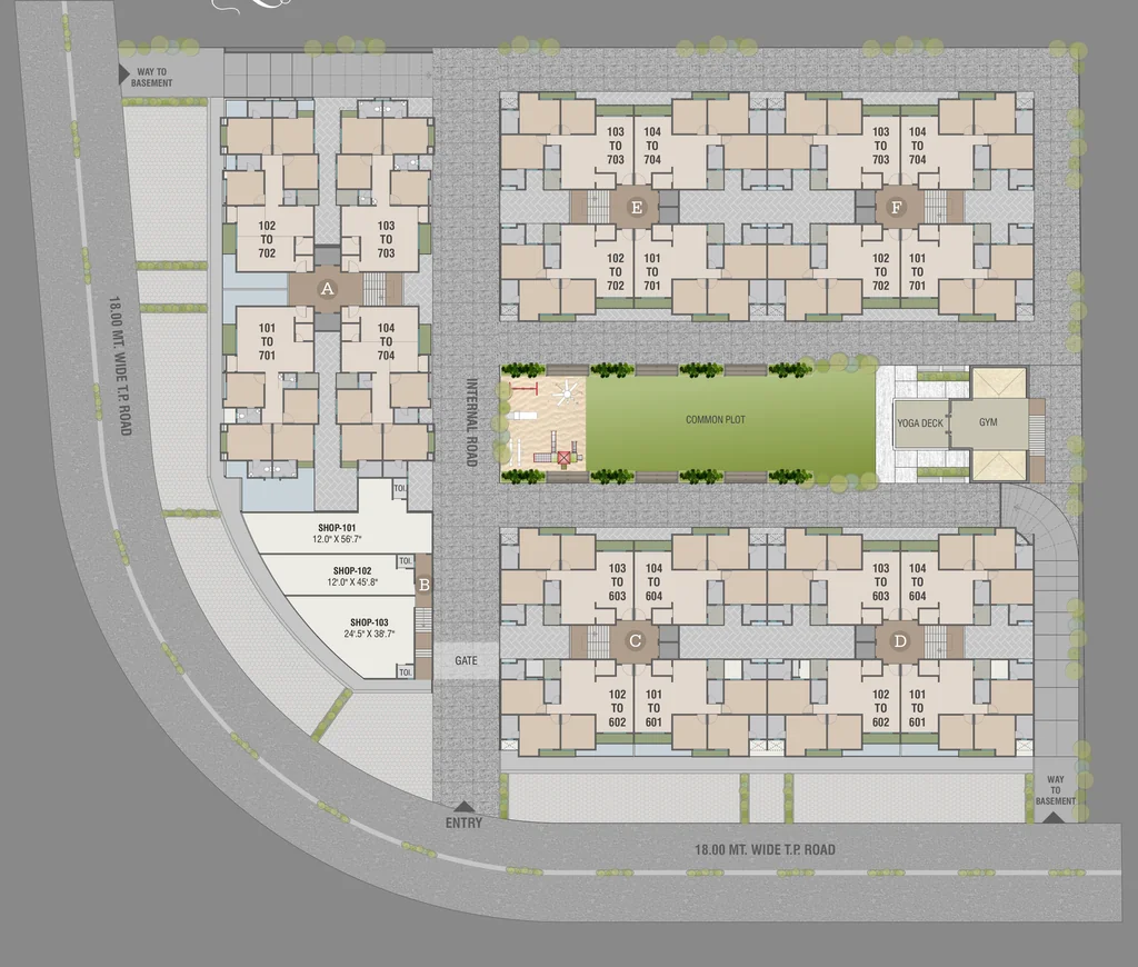 Master Plan of Commercial Shivay Splendid in Waghodia Road, Vadodara - Image 363910
