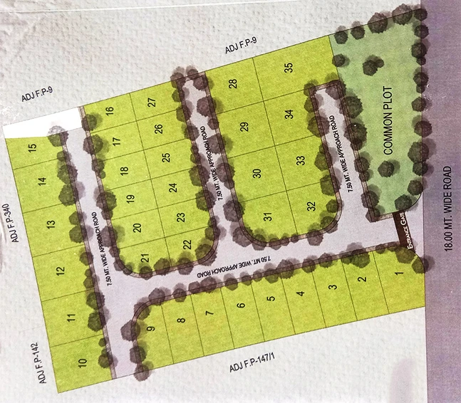 Master Plan of Contiville Vrundavan Villa in Dahegam, Gandhinagar - Image 274885