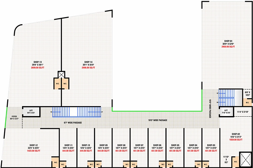 Floor Plan of Mahadev Aeon Plaza in Vatva, Ahmedabad - Image 351641