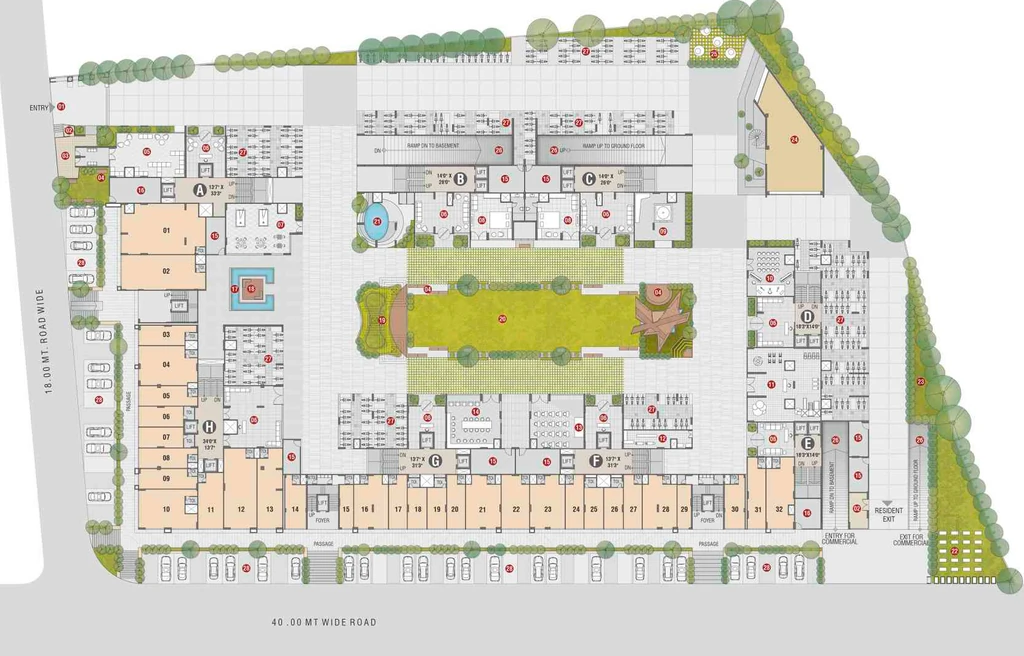 Master Plan of Commercial Kaavyaratna Sanskruti in Randesan, Gandhinagar - Image 328655