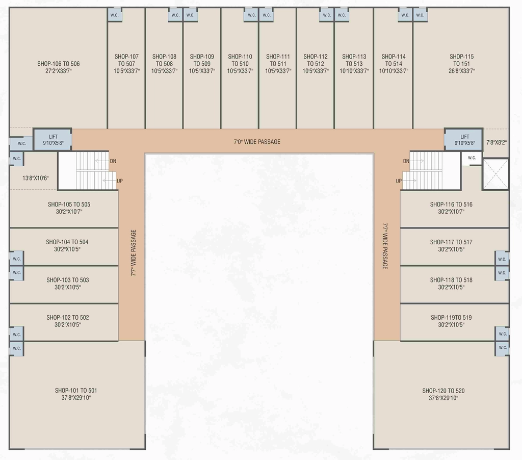 Floor Plan of Shreemad Business Point in Nava Naroda, Ahmedabad - Image 360229