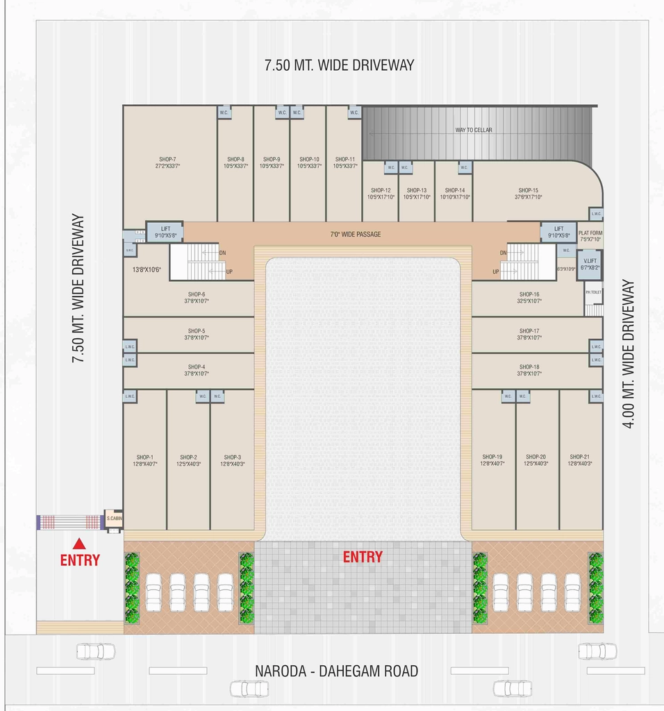 Master Plan of Shreemad Business Point in Nava Naroda, Ahmedabad - Image 360228