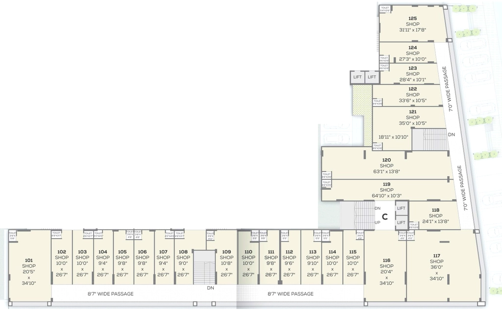 Floor Plan of Commerical Shubham Elite in Sanand, Ahmedabad - Image 360235