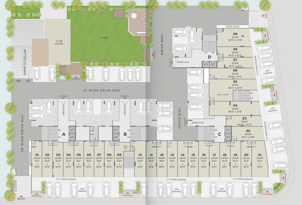 Master Plan of Commerical Shubham Elite in Sanand, Ahmedabad - Image 360234