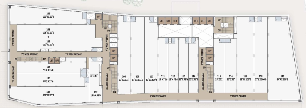 Floor Plan of Seventh Lambert in Memnagar, Ahmedabad - Image 360194