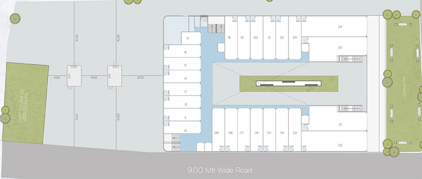 Master Plan of Darshanam Galleria in Atladara, Vadodara - Image 355205