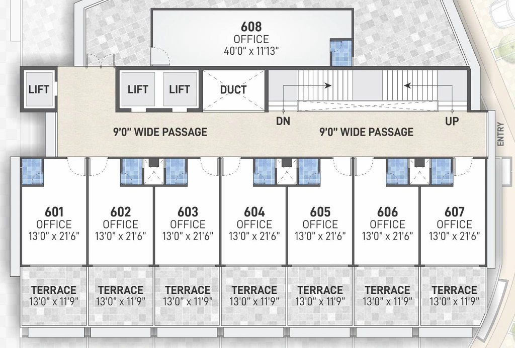 Floor Plan of Sanskrut Pushti Sparsh Arcade in Sabarmati, Ahmedabad - Image 360184
