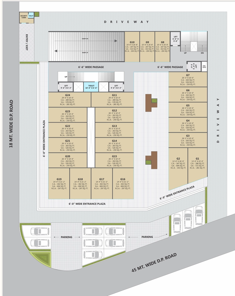 Master Plan of Pramukh Orbit Plaza in Godadara, Surat - Image 328006