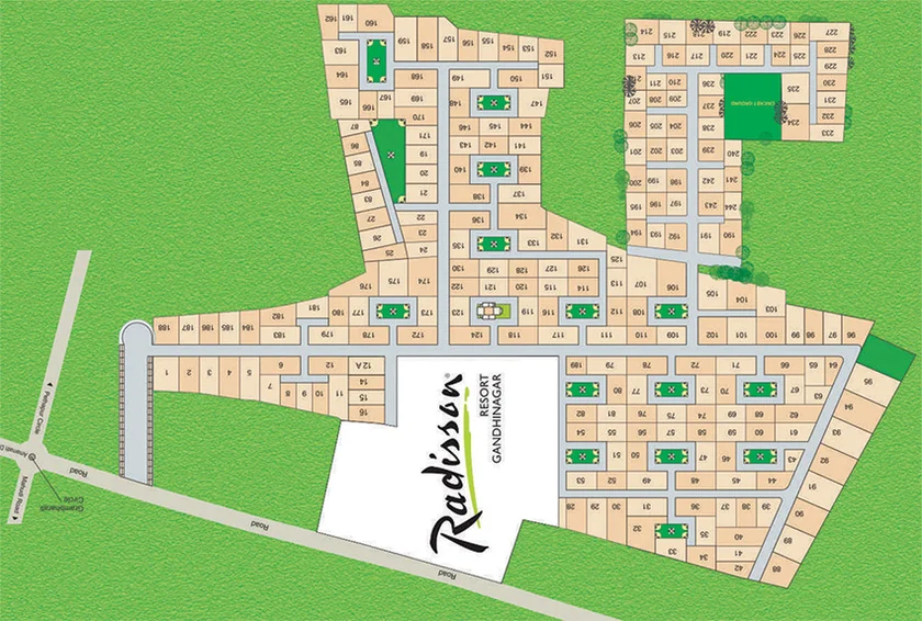 Master Plan of Shreem Anant Greenz in Pethapur, Gandhinagar - Image 274937