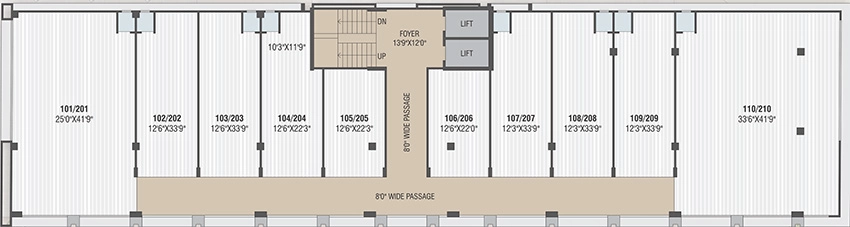 Floor Plan of Riddhi Yash Empire in Kudasan, Gandhinagar - Image 341487