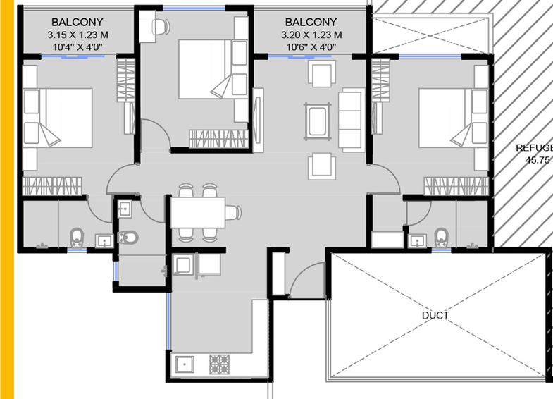 3 BHK Flat in Unique K-Ville in Ravet, Pune - Image 420759