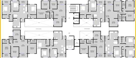 Floor Plan of Unique K-Ville in Ravet, Pune - Image 10513