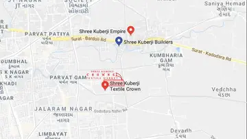 Location of Shree Kuberji Crown Textile Market - Image 358865