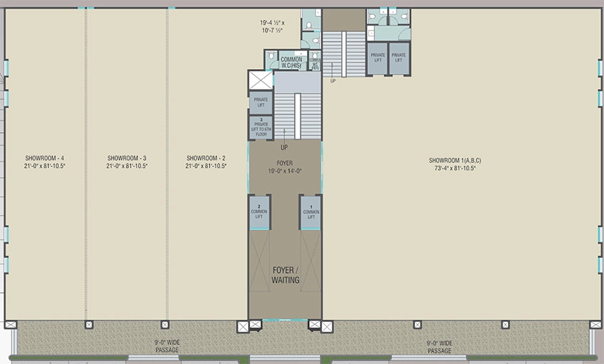 Floor Plan of Ananta Stallion in New Alkapuri, Vadodara - Image 355130