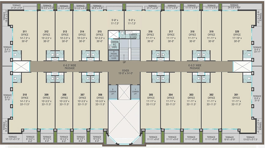Floor Plan of Ananta Stallion in New Alkapuri, Vadodara - Image 355129