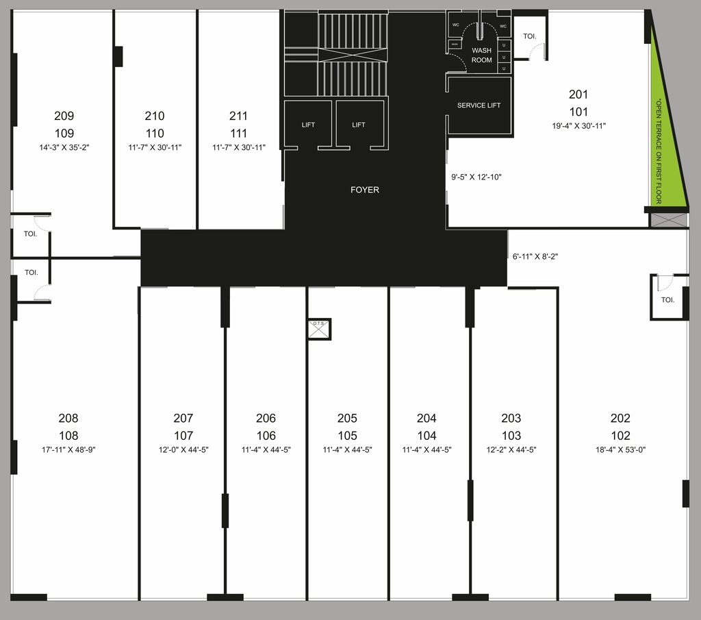 Floor Plan of Sangath Prominence in Chandkheda, Ahmedabad - Image 360177